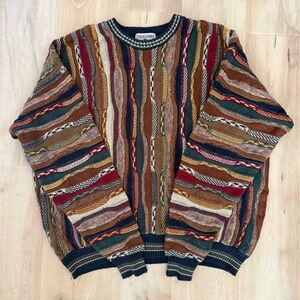 Coogi inspired  by Idea Uomo Multicolor Crewneck Sweater for Men